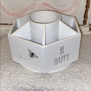 Rae Dunn Lazy Susan Organizer Be 🐝 HAPPY KIND YOU